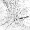 Stadtplan ERFURT - Just a Map I Digitaldruck Stadtkarte citymap City Poster Kunstdruck Stadt Karte Bild 2