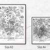 Stadtplan ESSEN - Just a Map I Digitaldruck Stadtkarte citymap City Poster Kunstdruck Stadt Karte Bild 5