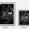 Stadtplan ILMENAU - Just a Black Map I Digitaldruck Stadtkarte citymap City Poster Kunstdruck Stadt Karte Bild 5
