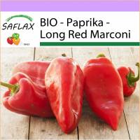 SAFLAX - BIO - Paprika - Long Red Marconi - 20 Samen - Capsicum annuum Bild 1