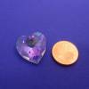 Schimmernde Kristallherzen mit einem kleinen Loch, vielseitige Deko Bild 4