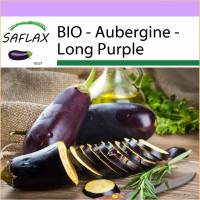 SAFLAX - BIO - Aubergine - Long Purple - 20 Samen - Solanum melongena Bild 1