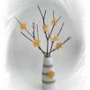 kleine Blumenvase Vase mit Blümchen in Wunschfarbe gehäkelt, Geschenk Muttertag, Deko Frühling Bild 3