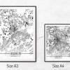Stadtplan BOCHUM - Just a Map I Digitaldruck Stadtkarte citymap City Poster Kunstdruck Stadt Karte Bild 5