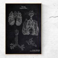 The Lung No. 2 - Patent-Style - Anatomie-Poster Bild 1