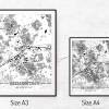 Stadtplan GELSENKIRCHEN - Just a Map I Digitaldruck Stadtkarte citymap City Poster Kunstdruck Stadt Karte Bild 5