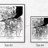 Stadtplan GENF - Just a Map I Digitaldruck Stadtkarte citymap City Poster Kunstdruck Stadt Karte Bild 5