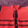Babystrickschlafsack rot/schwarz Gr. 62/68 mit Mütze, Einzelstück Bild 2