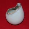 Keramik Vase geschwungener Goldrand Vintage 50er Jahre Bild 2
