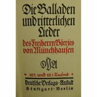 Die Balladen und ritterlichen Lieder des Freiherrn Börries von Münchhausen Bild 1