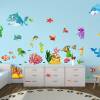 059 Wandtattoo Wandbild Kinderzimmer Unterwasserwelt Fische Delfin Hai Korallen Nemo - in 6 Größen - Kinderzimmer Sticker Wandaufkleber Bild 2