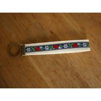 Schlüsselband Folklore aus Webband und Gurtband aus Baumwolle 14 cm Bild 1