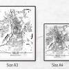 Stadtplan HALLE - Just a Map I Digitaldruck Stadtkarte citymap City Poster Kunstdruck Stadt Karte Bild 5