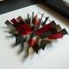Explosion II // 3D-Wandbild aus Origami im Objektrahmen Bild 2