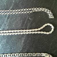 Sterling-Silberkette Collier in verschiedenen Längen und Mustern Bild 3