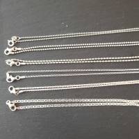 Sterling-Silberkette Collier in verschiedenen Längen und Mustern Bild 4