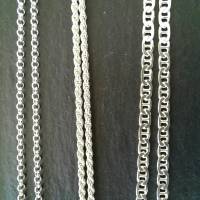 Sterling-Silberkette Collier in verschiedenen Längen und Mustern Bild 6