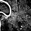Stadtplan DÜSSELDORF - Just a Black Map I Digitaldruck Stadtkarte citymap City Poster Kunstdruck Stadt Karte Bild 3