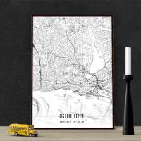 Stadtplan HAMBURG - Just a Map I Digitaldruck Stadtkarte citymap City Poster Kunstdruck Stadt Karte Bild 1