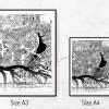 Stadtplan HAMBURG - Just a Map I Digitaldruck Stadtkarte citymap City Poster Kunstdruck Stadt Karte Bild 5