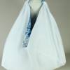 Origami-Tasche XXL Shopper Beutel japanische Einkaufstasche Bento-Bag holländisch blau weiß Bild 7