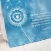 personalisiertes Gästebuch zur Taufe für Jungen in Blau mit Pusteblumen auf Aquarell; ideal als Taufgeschenk Bild 6