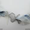 Collier mit hellblauen Blüten Handarbeit ART 945 Bild 4