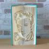 gefaltetes Buch - Elvis Portrait // Buchkunst // Buchfalten // Bookfolding // Dekoration // Musikliebhaber // Elvisfan // Geschenk Bild 1