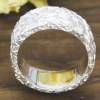 Breiter Ring aus Silber 925/-. Knitterring, ca 10-11 mm Bild 6