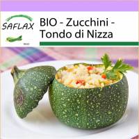 SAFLAX - BIO - Zucchini - Tondo di Nizza - 5 Samen - Cucurbita pepo Bild 1