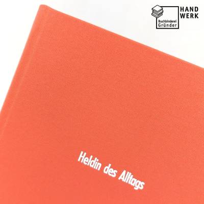 Notizbuch, Heldin des Alltags, orange, DIN A5, 100 Blatt