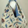 Origami-Tasche XXL Shopper Beutel japanische Einkaufstasche Bento-Bag frische Fische maritm Bild 4