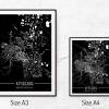 Stadtplan ARNSTADT - Just a Black Map I Digitaldruck Stadtkarte citymap City Poster Kunstdruck Stadt Karte Bild 5