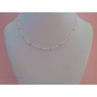 Perlenkette mit bunten Safiren, Geschenk für Frauen, Edelsteine, Brautschmuck, Safire Bild 1
