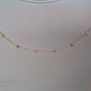 Perlenkette mit bunten Safiren, Geschenk für Frauen, Edelsteine, Brautschmuck, Safire Bild 6