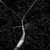 Stadtplan HAMM - Just a Black Map I Digitaldruck Stadtkarte citymap City Poster Kunstdruck Stadt Karte Bild 2