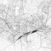 Stadtplan KARLSRUHE - Just a Map I Digitaldruck Stadtkarte citymap City Poster Kunstdruck Stadt Karte Bild 2