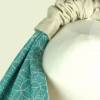 Origami-Tasche XXL Shopper Beutel japanische Einkaufstasche Bento-Bag türkis Ornamente Bild 2