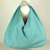 Origami-Tasche XXL Shopper Beutel japanische Einkaufstasche Bento-Bag türkis Ornamente Bild 4