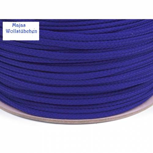(0,40€/1m) Polyesterkordel 4 mm Durchmesser Kordel dazzling blue