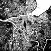 Stadtplan GENF - Just a Black Map I Digitaldruck Stadtkarte citymap City Poster Kunstdruck Stadt Karte Bild 4