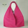 Origami-Tasche XXL Shopper Beutel japanische Einkaufstasche Bento-Bag pink Denim Jeans Bild 4