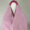 Origami-Tasche XXL Shopper Beutel japanische Einkaufstasche Bento-Bag pink Denim Jeans Bild 5
