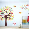 038 Wandtattoo bunter Baum farbenfrohe Vögel - in 6 Größen - wunderschöne Kinderzimmer Sticker Bild 2