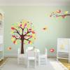 038 Wandtattoo bunter Baum farbenfrohe Vögel - in 6 Größen - wunderschöne Kinderzimmer Sticker Bild 5