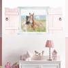 023 Wandtattoo Pferde im Fenster mit Fensterläden - in 6 Größen - wunderschöne Kinderzimmer Sticker Bild 3