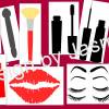 Plotterdatei Make up Augen Lippen Pinsel Nagellack  / SVG Set Bild 1