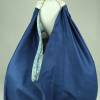Origami-Tasche XXL Shopper Beutel japanische Einkaufstasche Bento-Bag blau gemustert Bild 9