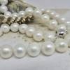 Elegante Kette aus echten Perlen, Choker mit Weißgold, Brautkette Bild 6