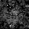 Stadtplan ESSEN - Just a Black Map I Digitaldruck Stadtkarte citymap City Poster Kunstdruck Stadt Karte Bild 3